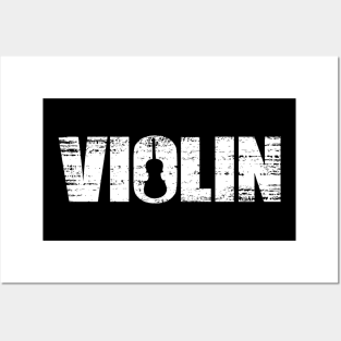 Distressed Look Violin Gift For Violinists Posters and Art